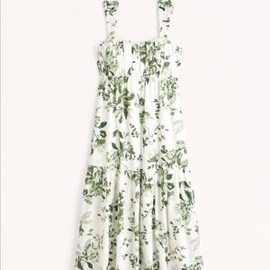 Abercrombie Bow Back Poplin Maxi Dress